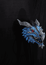 3FT Blue Dragon's Head Actor-matronic Decoration 1