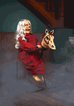 3.5FT Rocking Rebecca the Zombie Doll Animatronic Decoration
