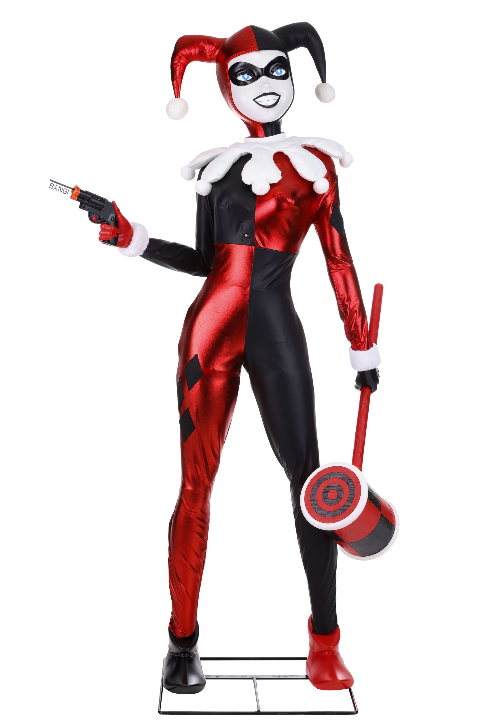 5.7FT Animatronic DC Batman Animated Series Harley Quinn Decoration | Licensed Decorations