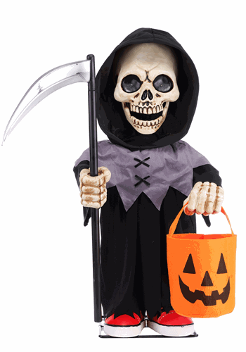 3FT Animatronic Lil Boo Bonez the Rapping Reaper Decoration | Animatronics