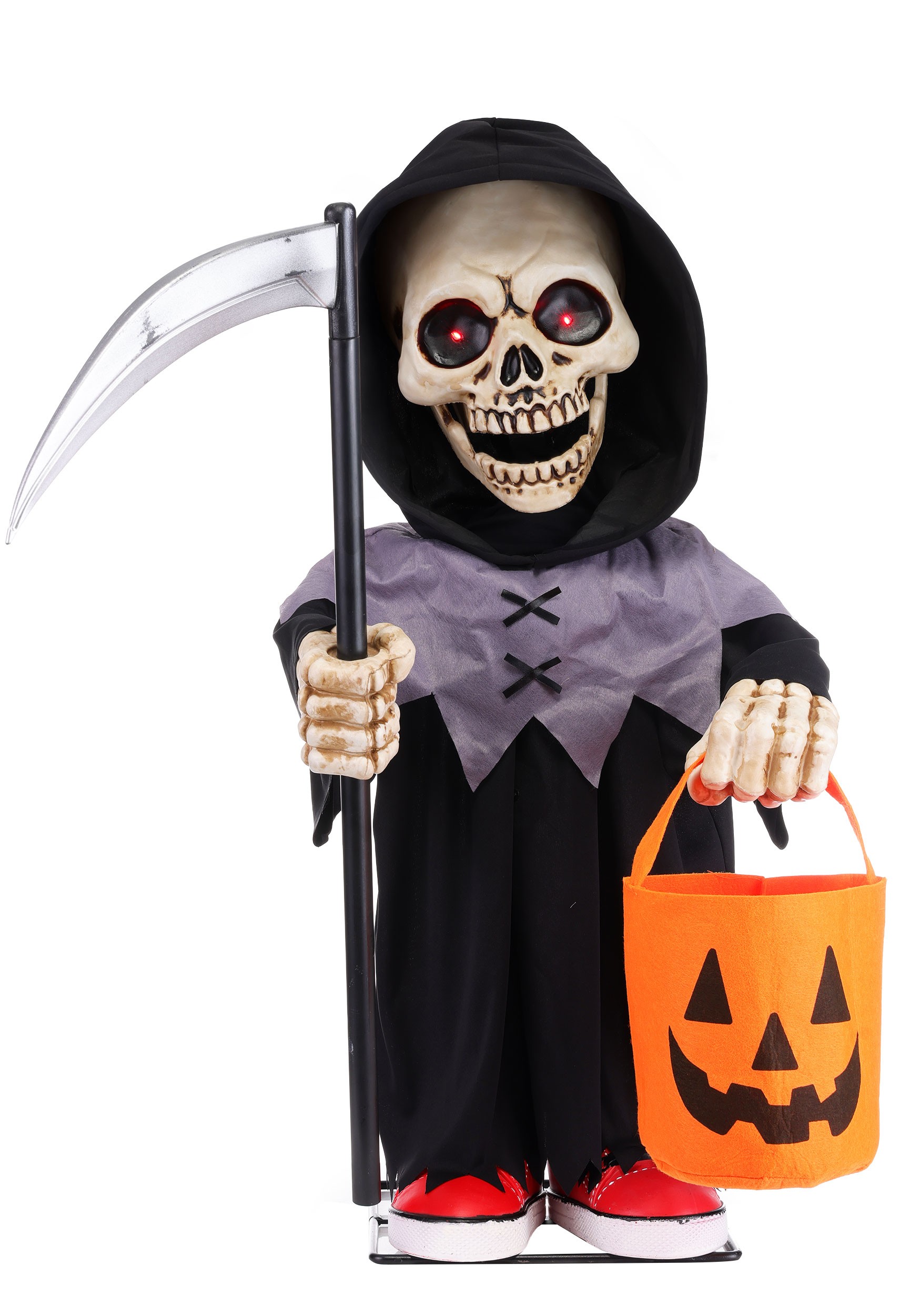 3FT Animatronic Lil Boo Bonez the Rapping Reaper Decoration | Animatronics