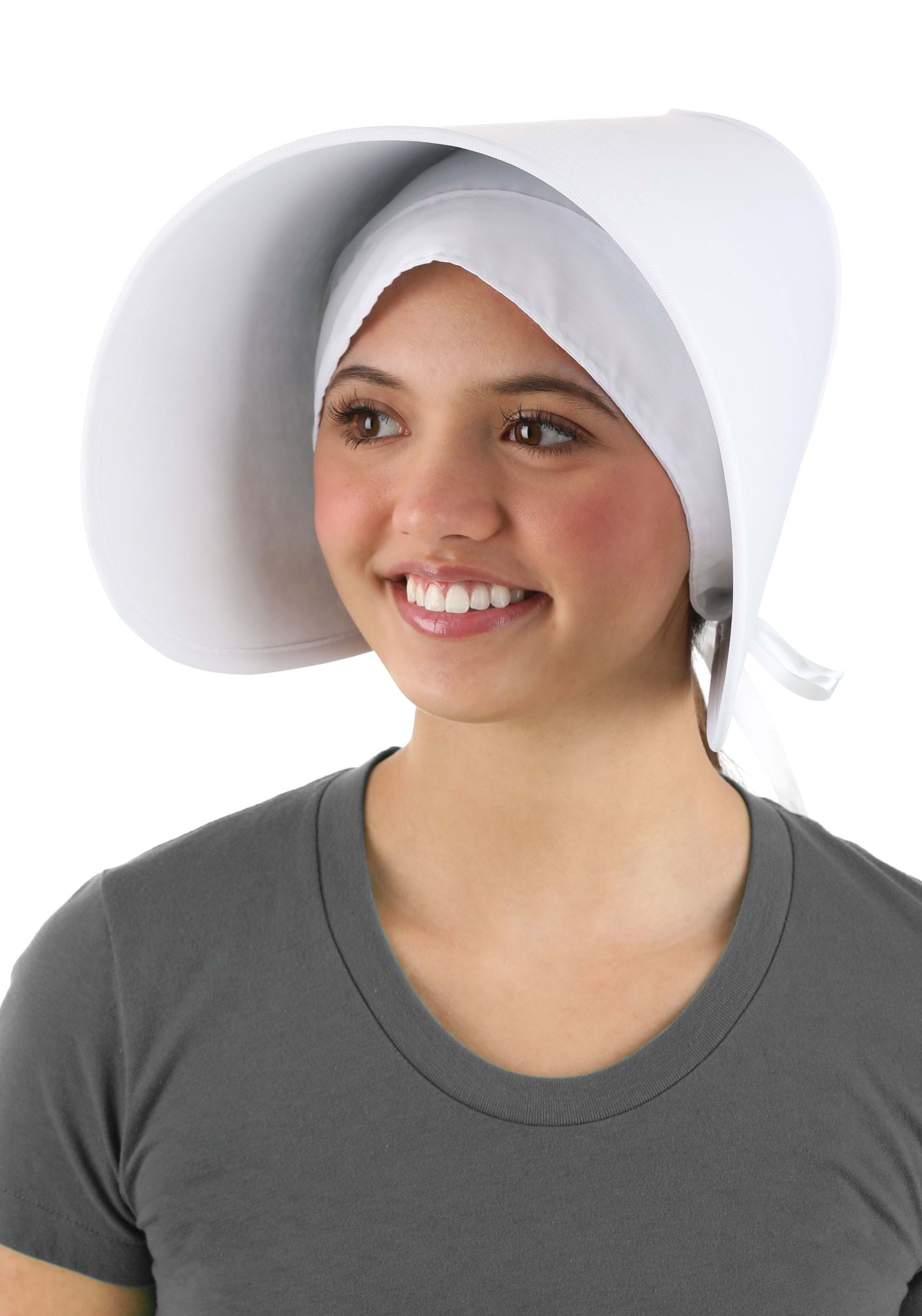 Women's Puritan Costume White Winged Hat | TV Accessories