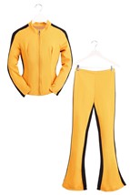 Plus Size Women's Yellow Ninja Assassin Costume Alt 2