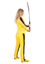 Women's Yellow Leather Ninja Assassin Costume Alt 6
