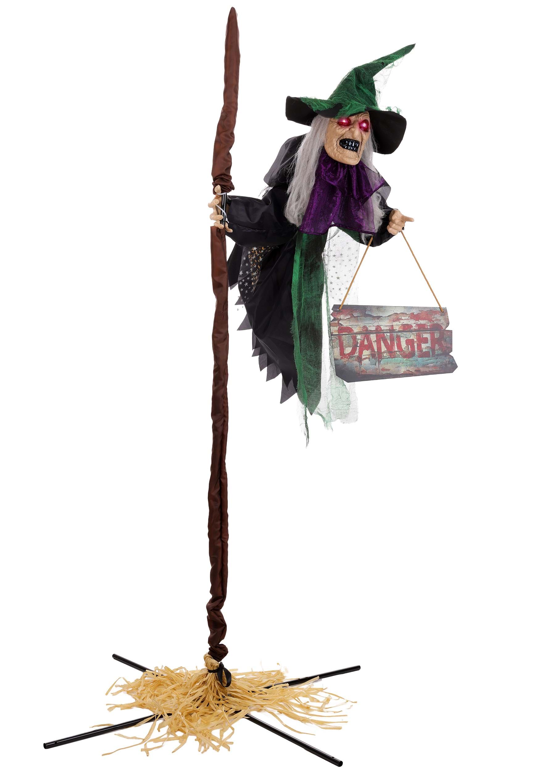 6.5FT Flying Florence Witch Animatronic Decoration | Animatronics