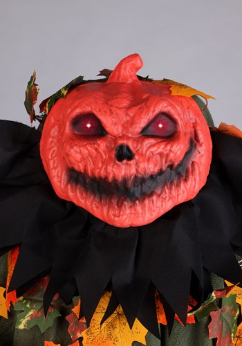 5.5FT Animatronic Creepy Jeeves the Pumpkin Greeter Decoration - Scream Saver | Animatronics
