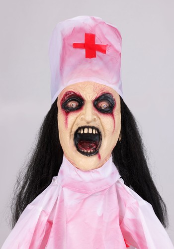 5.5FT Animatronic Lethal Laudna the Chained Nurse Decoration - Scream Saver | Animatronics