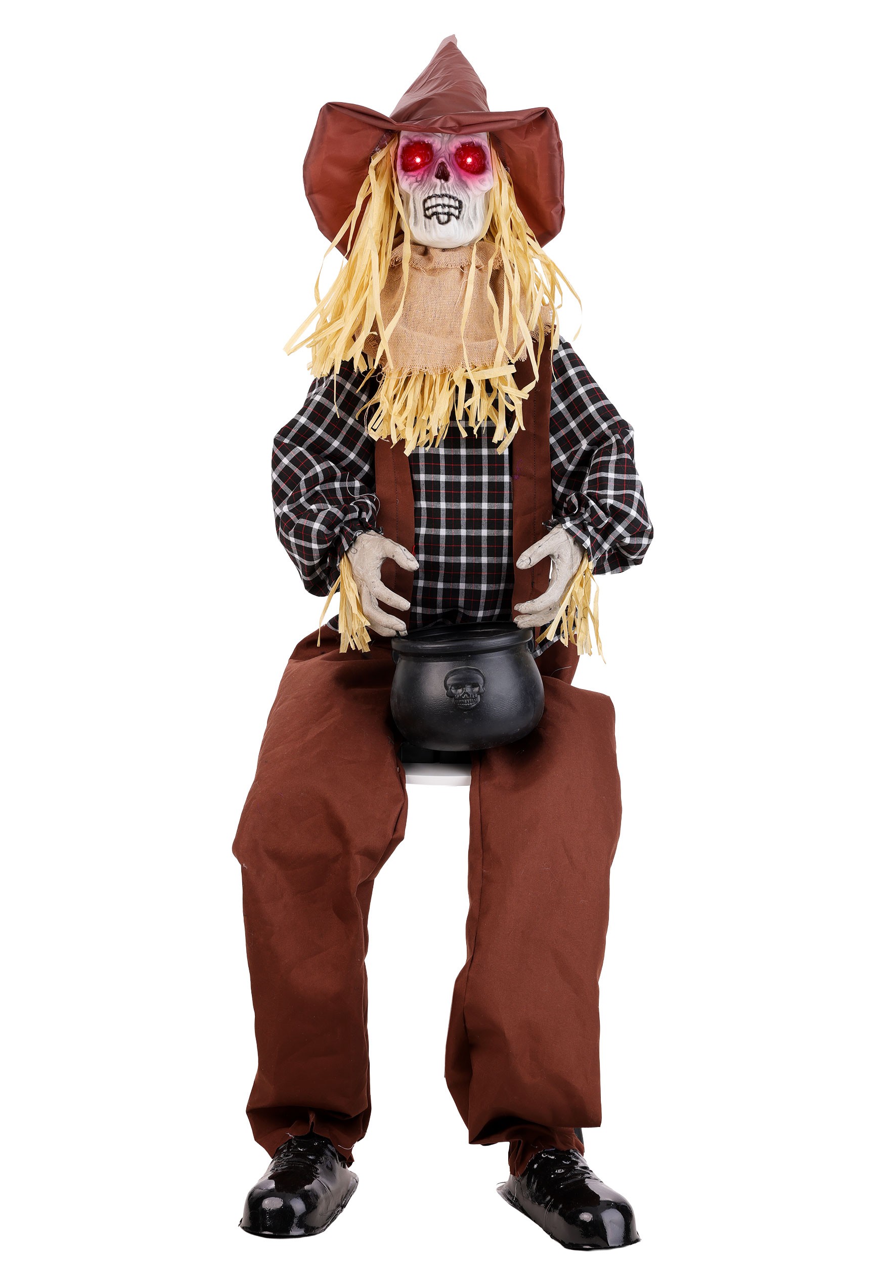 4.5FT Animatronic Jumpy Juniper the Startling Scarecrow Decoration - Scream Saver | Animatronics