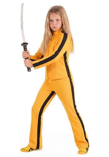 Girl's Yellow Ninja Assassin Costume