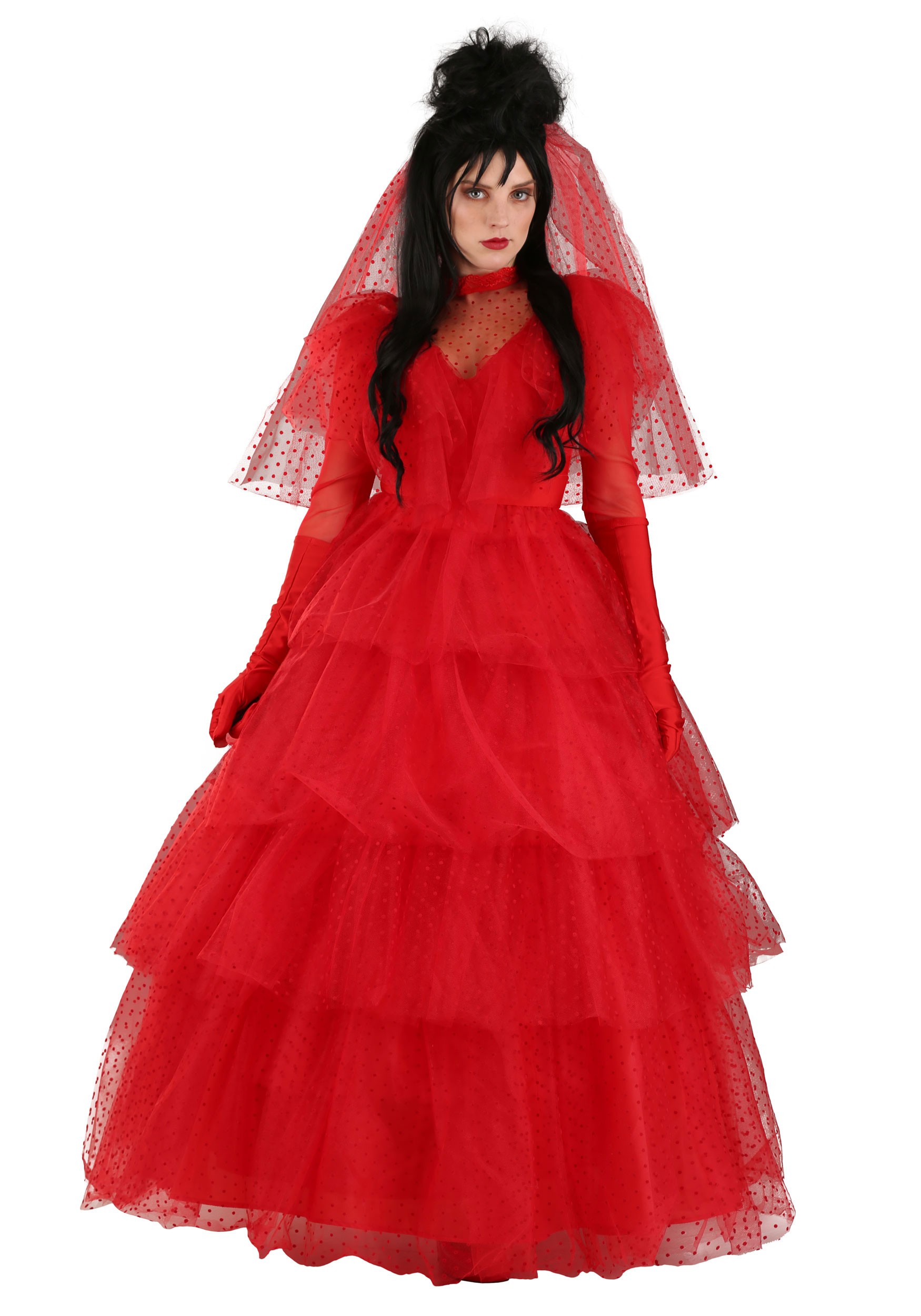 Premium Women's Lydia Deetz Wedding Dress Costume | Beetlejuice Costumes