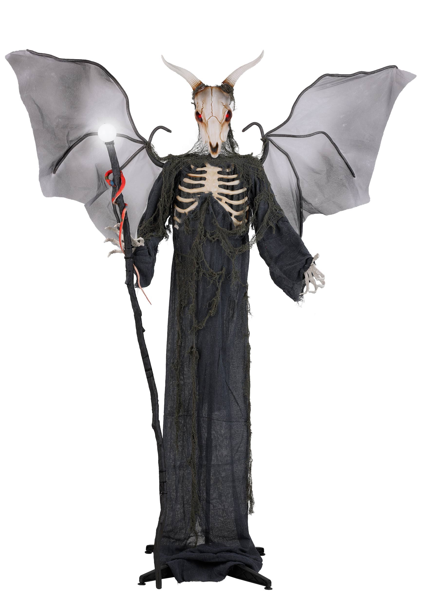 6FT Phidion the Goat Demon Light Up Halloween Decoration - Scream Saver | Light Up Decorations
