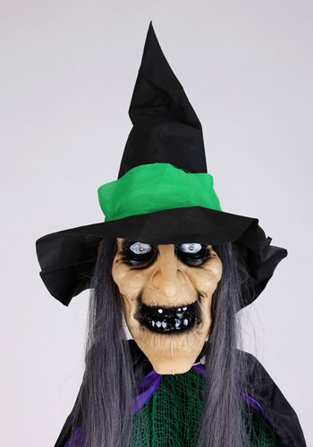 6FT Hovering Hortense Witch Animatronic Decoration - Scream Saver | Witch Decorations