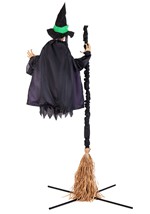 Hovering Hortense Animatronic Witch Decoration Alt 2