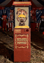 Kernelias the Popcorn Clown Animatronic Decoration