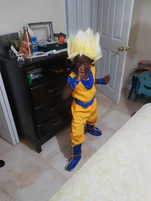 Son-Goku Super-Saiyajin God Child Costume 