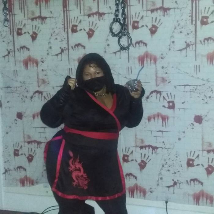 Size Ninja Assassin Costume 1X/2X 3X/4X