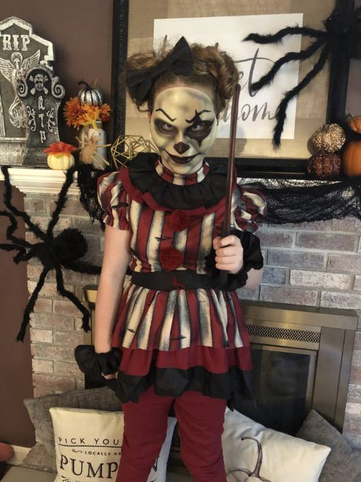 Wicked Clown Costume for Girls