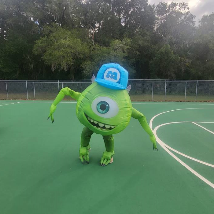 Monsters Inc. Mike Wazowski Inflatable Costume for Adults