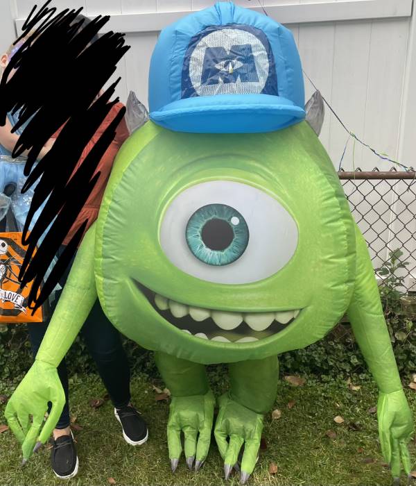 Monsters Inc. Mike Wazowski Inflatable Costume for Adults