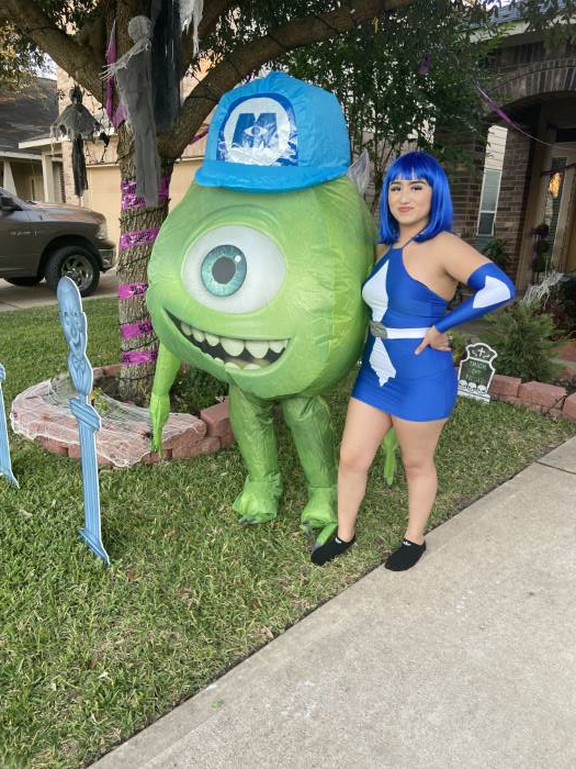 Monsters Inc. Mike Wazowski Inflatable Costume for Adults