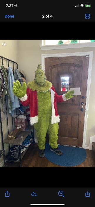 The Grinch Deluxe Men's Jumpsuit w/ Latex Mask