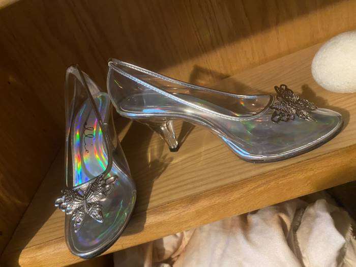 Cinderella Glass Slipper Heart Costume Shoes