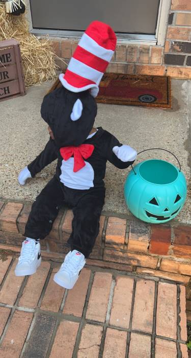 cat in the hat costume baby