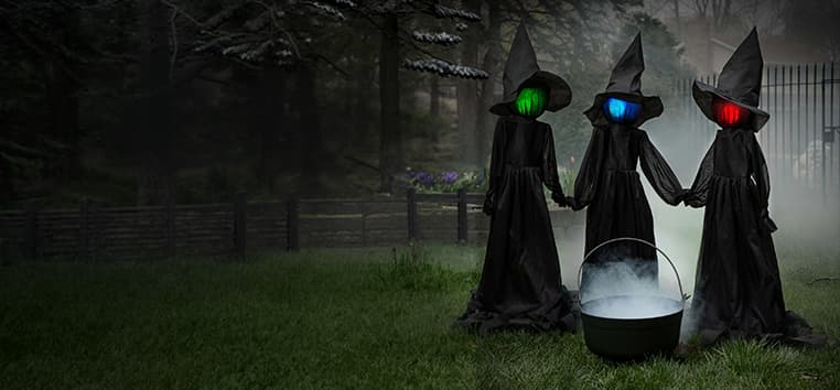 Halloween witch decorations