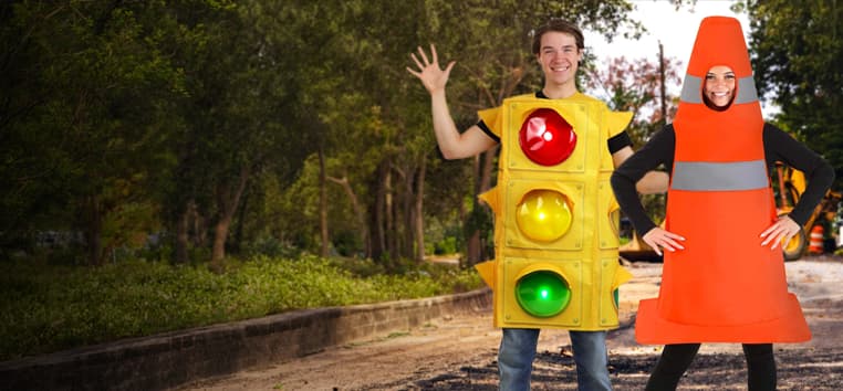 Traffic Light and Cone Costumes